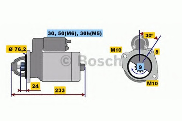 Стартер Bosch 0001108157