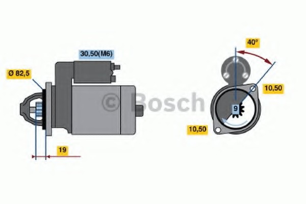 Стартер Bosch 0001109031