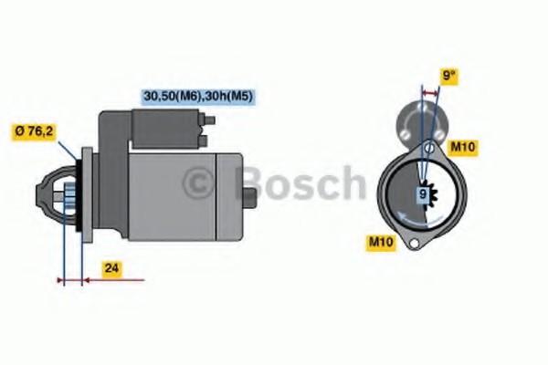 Стартер Bosch 0001109057