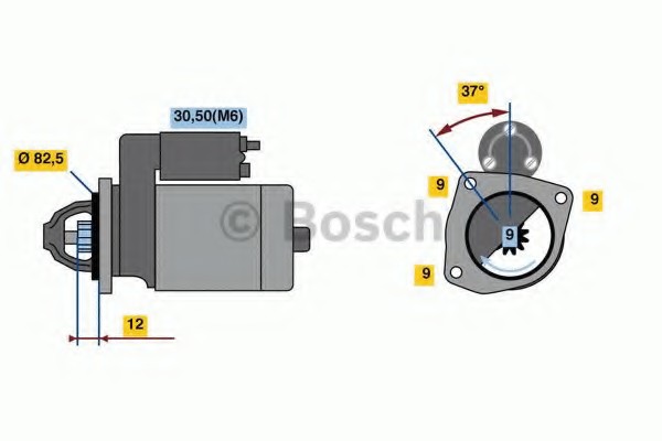 Стартер Bosch 0001108239